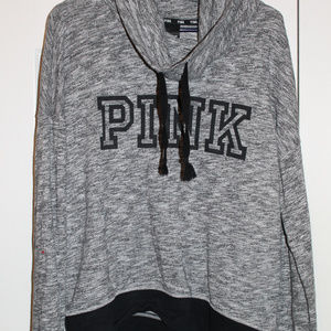 Victoria's Secret PINK Grey & Black Sweatshirt S